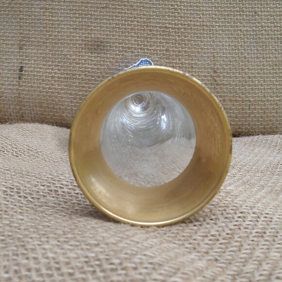 Vintage WV Glass Gold Top Bud Vase - Picture 9 of 14